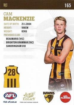 2023 Select AFL Legacy #165 Cameron Mackenzie Back